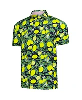 Puma Men's Navy Arnold Palmer Mattr Lemon Branch Polo Shirt