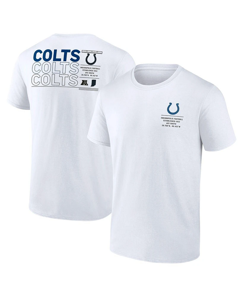 Fanatics Men's White Indianapolis Colts Repeat Stats T-Shirt