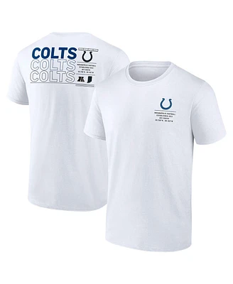 Fanatics Men's White Indianapolis Colts Repeat Stats T-Shirt