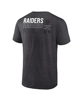 Fanatics Men's Charcoal Las Vegas Raiders Repeat Stats T-Shirt