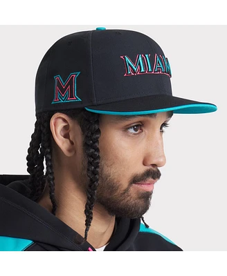 Nike Men's Black Miami Marlins 2025 City Connect Performance Fitted Hat