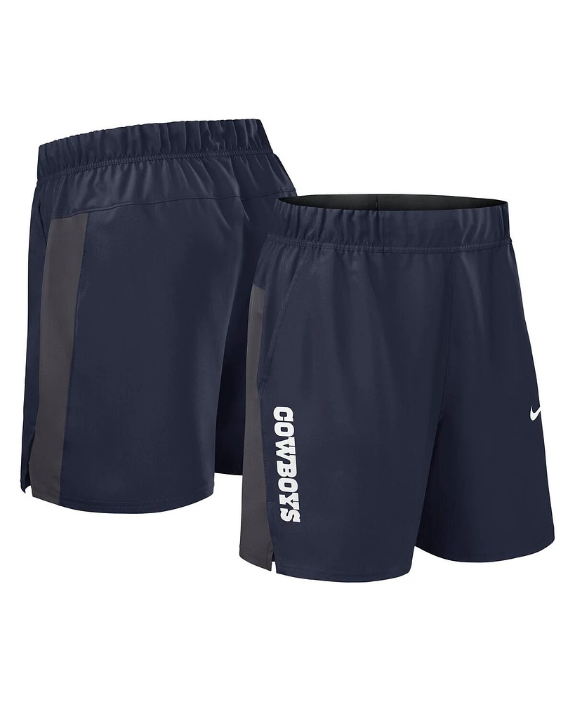 Nike Men's Navy Dallas Cowboys Woven Victory Performance Shorts