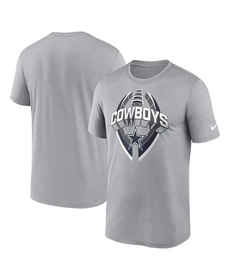 Nike Men's Silver Dallas Cowboys Legend Icon Performance T-Shirt