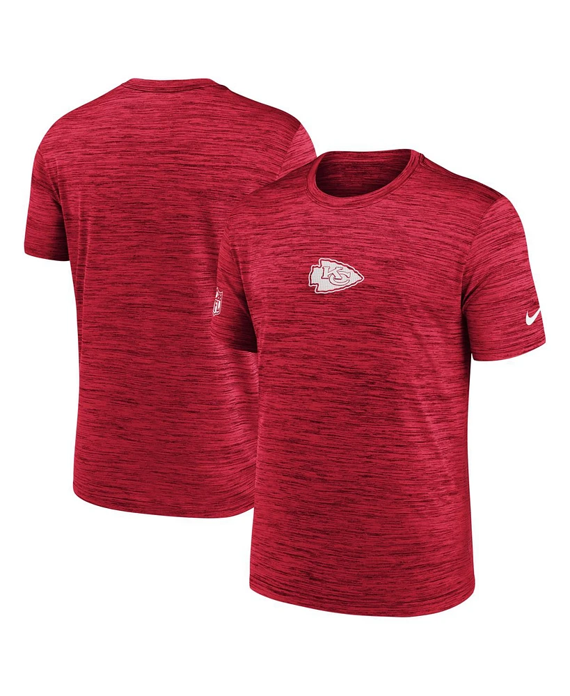 Nike Men's Red Kansas City Chiefs Sideline Velocity Performance T-Shirt