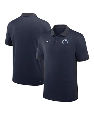 Nike Men's Navy Penn State Nittany Lions 2025 Early Season Coaches Sideline Victory Stripe Performance Polo Shirt