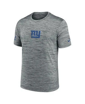 Nike Men's Gray New York Giants Sideline Velocity Performance T-Shirt