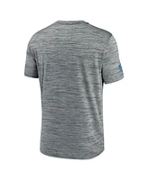 Nike Men's Gray Detroit Lions Big Tall Sideline Velocity Performance T-Shirt