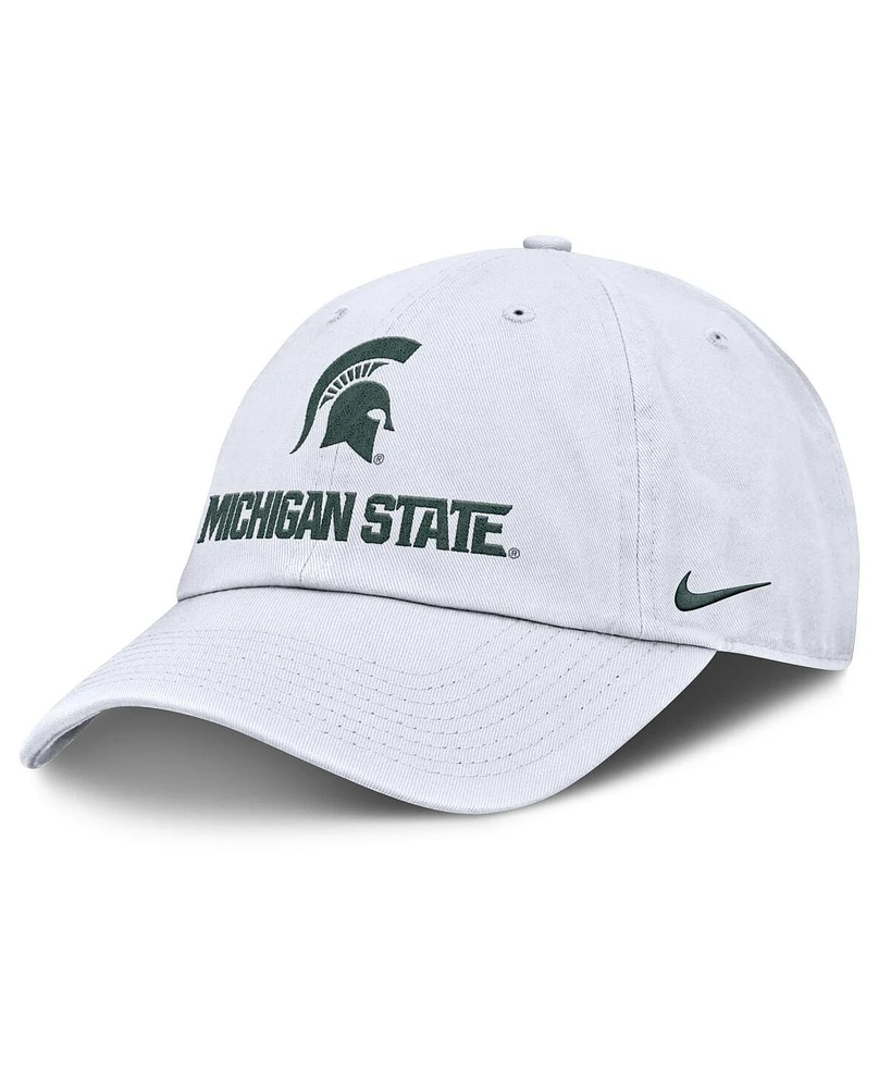 Nike Men's White Michigan State Spartans 2025 Sideline Club Adjustable Hat
