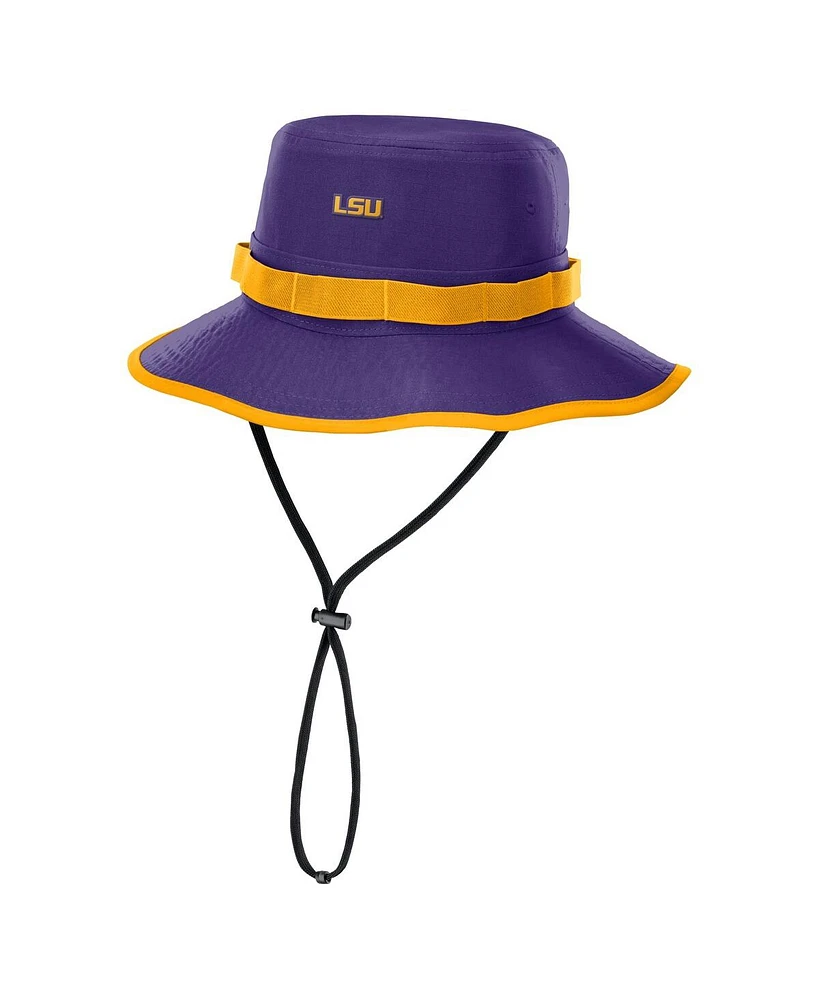 Nike Men's Purple Lsu Tigers 2025 Sideline Apex Boonie Bucket Hat