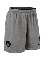 Nike Men's Black Las Vegas Raiders Sideline Reversible Performance Shorts