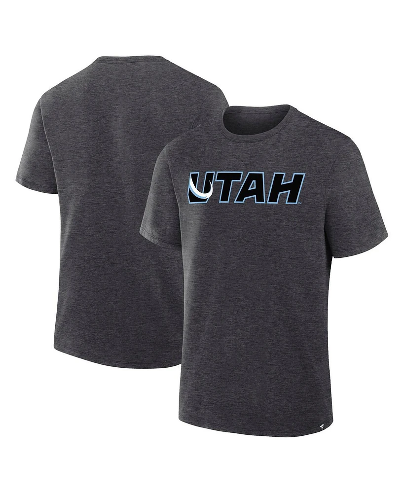 Fanatics Men's Heather Charcoal Utah Mammoth Combo Legacy T-Shirt