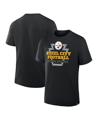 Fanatics Men's Black Pittsburgh Steelers Hometown True Favorite T-Shirt