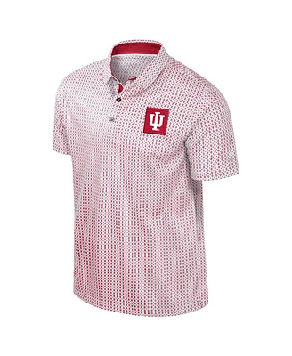 Colosseum Men's Crimson Indiana Hoosiers Big Tall Marty Rival Polo Shirt