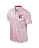 Colosseum Men's Crimson Indiana Hoosiers Big Tall Marty Rival Polo Shirt