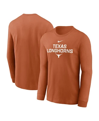 Nike Men's Texas Orange Longhorns 2025 Sideline Performance Long Sleeve T-Shirt