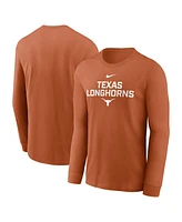 Nike Men's Texas Orange Longhorns 2025 Sideline Performance Long Sleeve T-Shirt