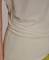 Donna Karan New York Petite Shoulder-Twist Sleeveless Top