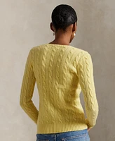 Polo Ralph Lauren Women's Cable Wool-Cashmere Crewneck Sweater