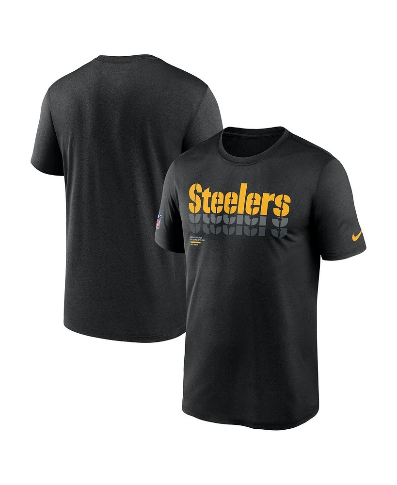 Nike Men's Black Pittsburgh Steelers Sideline Legend Performance T-Shirt