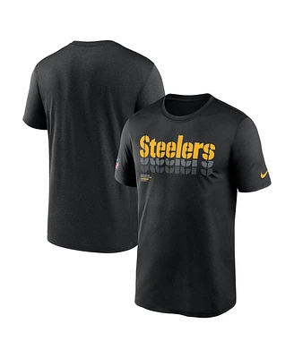 Nike Men's Black Pittsburgh Steelers Sideline Legend Performance T-Shirt