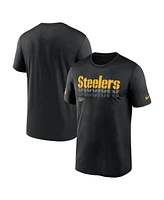 Nike Men's Black Pittsburgh Steelers Sideline Legend Performance T-Shirt