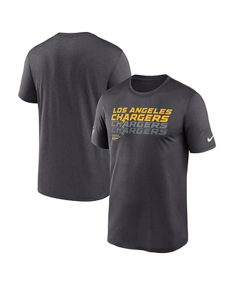 Nike Men's Charcoal Los Angeles Chargers Sideline Legend Performance T-Shirt
