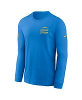 Nike Men's Powder Blue Los Angeles Chargers Sideline Performance Long Sleeve T-Shirt