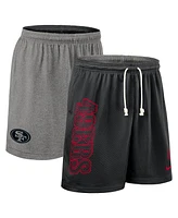 Nike Men's Black San Francisco 49ers Sideline Reversible Performance Shorts