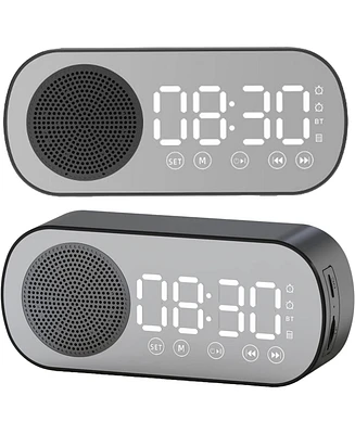 3p Experts Digital Travel Wake Up Alarm Clock With Mirror