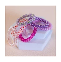 Headbands of Hope Hair Tie Set - Purple Prints