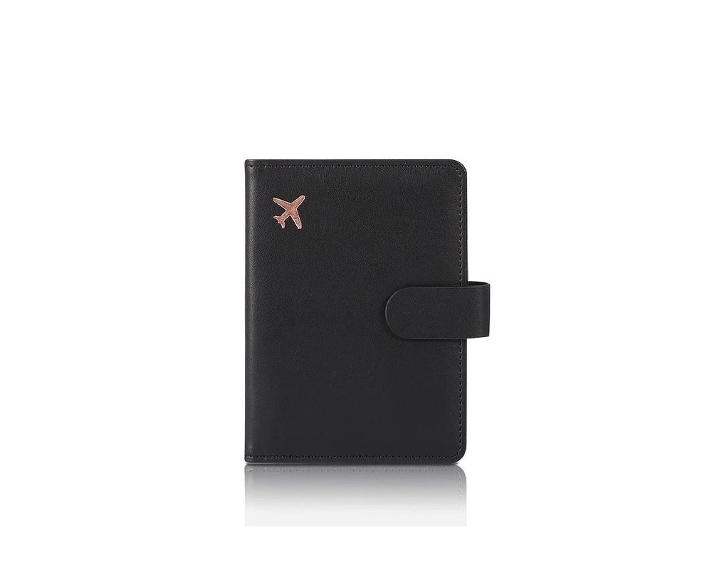3p Experts Passport Storage Wallet with 6 Slots- Black