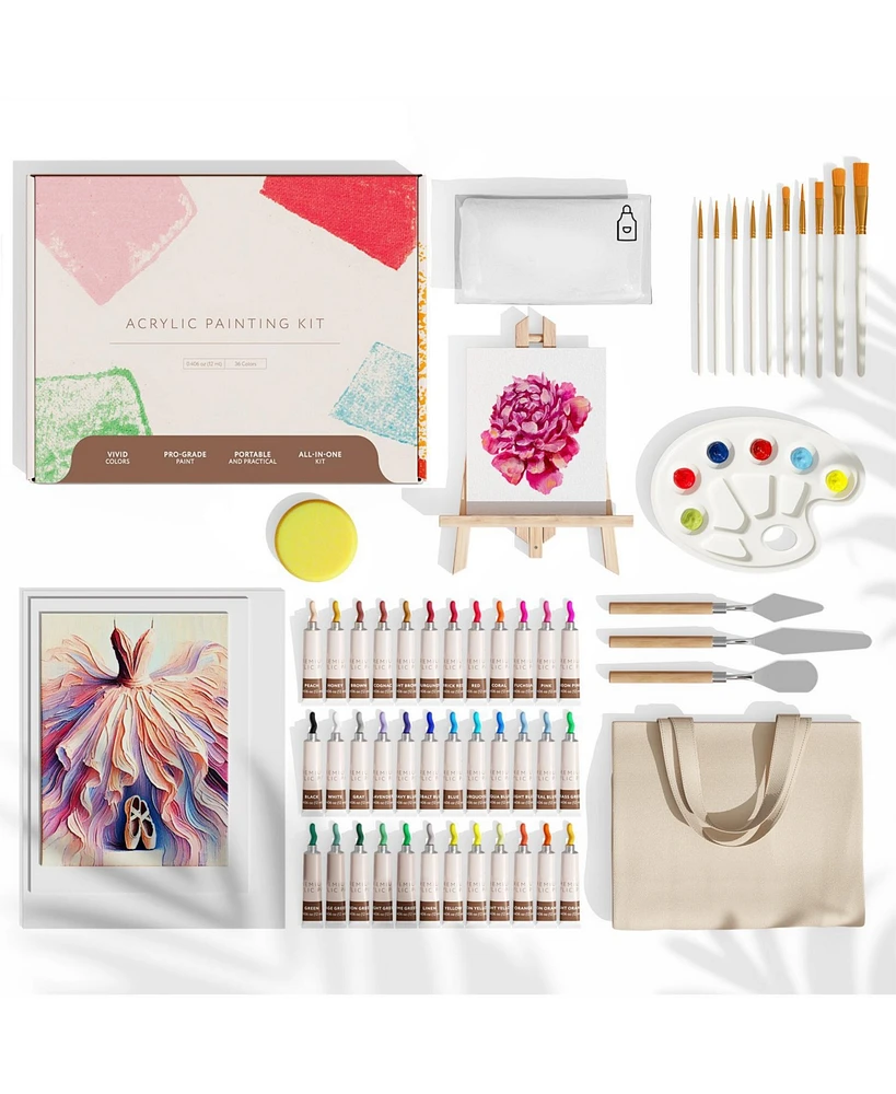 Hearth & Harbor 58-pc Acrylic Paint Set