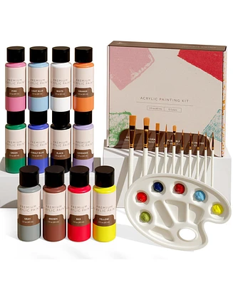 Hearth & Harbor 12 Color Acrylic Paint Set (2oz/60ml)