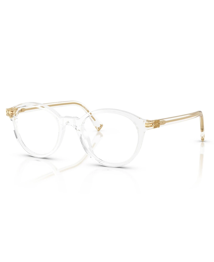 Miu Women's Round Eyeglasses, Mu 02WVF