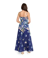 Tahari Asl Women's Printed Sleeveless Ball Gown
