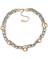 Dkny Two-Row Chain Link Collar Necklace