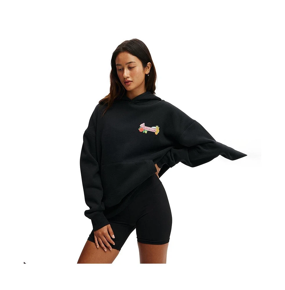 Cotton On Women's Active Plush Premium Graphic Hoodie