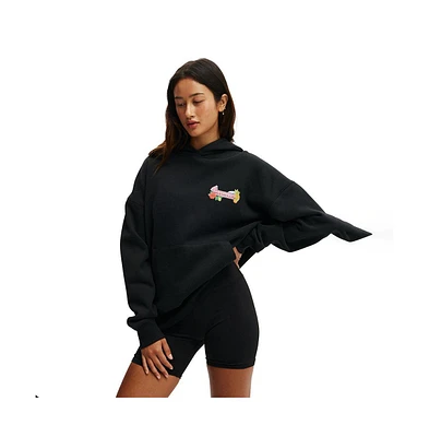 Cotton On Women's Active Plush Premium Graphic Hoodie
