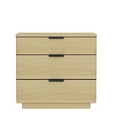 Manhattan Comfort 26" Medium Density Fiberboard Payton Modern 3-Drawer Nightstand