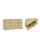 Manhattan Comfort 60" Medium Density Fiberboard Grace Modern 6-Drawer Double Dresser