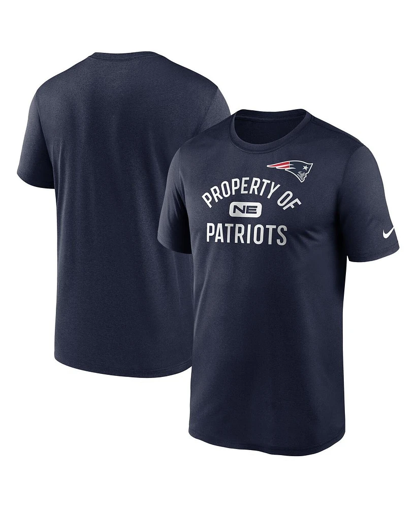 Nike Men's Navy New England Patriots Legend Property Of Performance T-Shirt