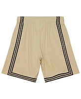 Mitchell & Ness Men's Khaki Los Angeles Lakers 1996-97 Hardwood Classics Swingman Shorts