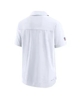 Nike Men's White New England Patriots Sideline Lockup Performance Polo Shirt