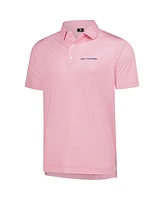 FootJoy Men's Pink 2025 the Players ProDry Houndstooth Geo Lisle Polo Shirt
