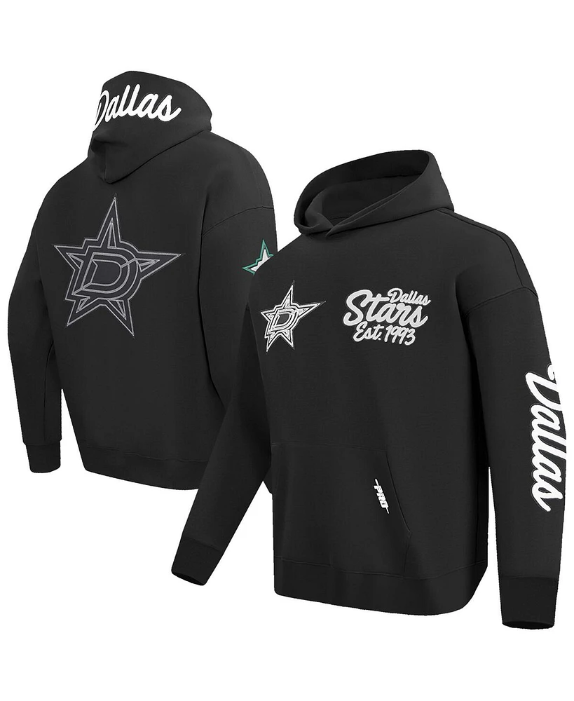 Pro Standard Men's Black Dallas Stars Paint the City Pullover Hoodie Sweatshirt