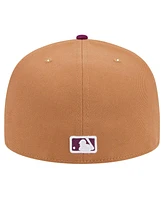 New Era Men's Brown/Purple Chicago Cubs Two-Tone Color Pack 59FIFTY Fitted Hat