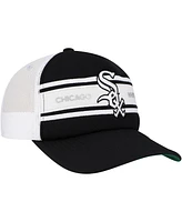 Mitchell & Ness Men's Black Chicago White Sox Sideline Trucker Adjustable Hat