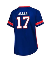 Fanatics Women's Josh Allen Royal Buffalo Bills Plus Name Number Lace-Up T-Shirt