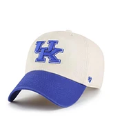 '47 Brand Men's Cream Kentucky Wildcats Grand Stand Clean Up Adjustable Hat