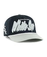 '47 Brand Men's Black Chicago White Sox Drop Shadow Rope Hitch Adjustable Hat